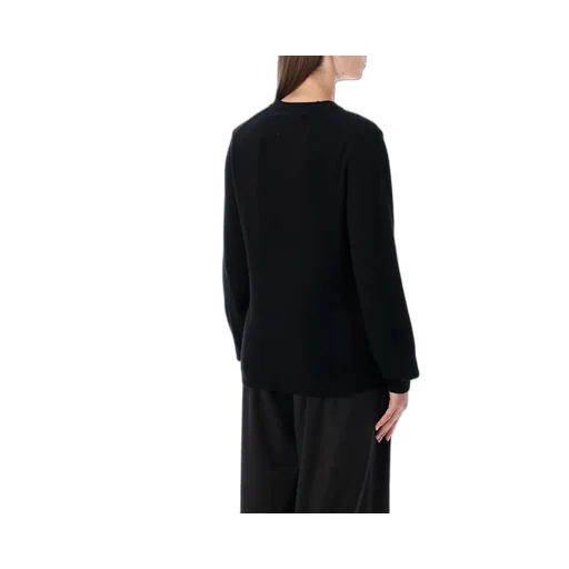 Comme Des GarÇOns Play Logo Detailed V-Neck Sweater