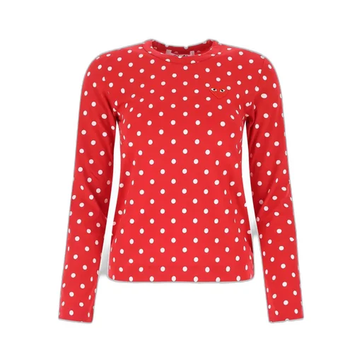 Comme Des GarÇOns Play Polka Dot Long-Sleeved T-Shirt