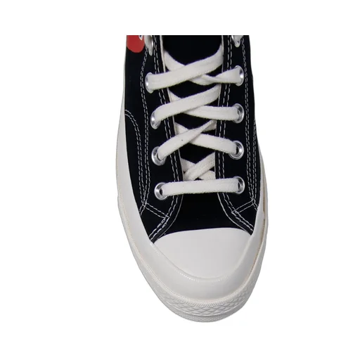 Comme Des Garcons Play Round Toe Lace-Up Sneakers