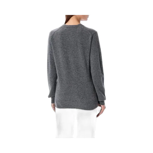 Comme Des GarÇOns Play Heart Embroidered V-Neck Jumper