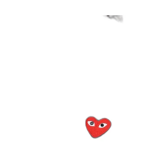 Comme Des GarÇOns Play Heart Embroidered V-Neck Jumper