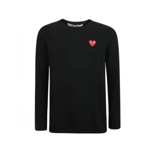 Comme Des GarÇOns Play Logo Embroidered Crewneck Jumper