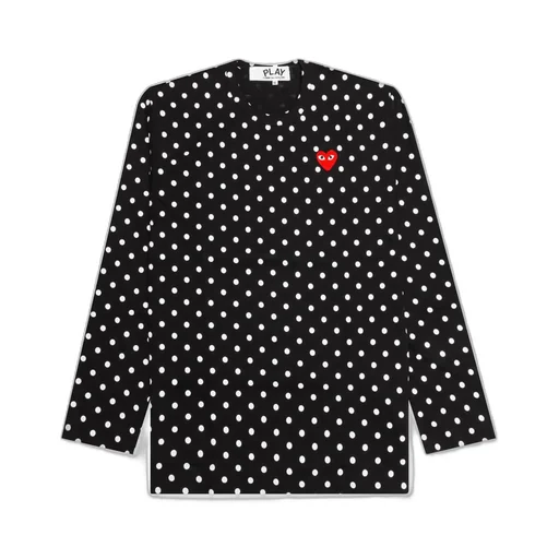 Comme Des GarÇOns Play Polka Dot Print Crewneck T-Shirt
