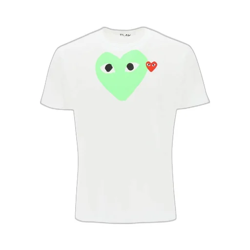 Comme Des GarÇOns Play Heart Printed Crewneck T-Shirt