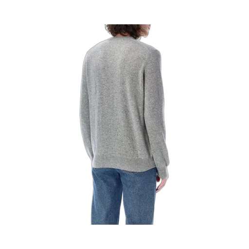 Comme Des GarÇOns Play Heart Patch V-Neck Jumper