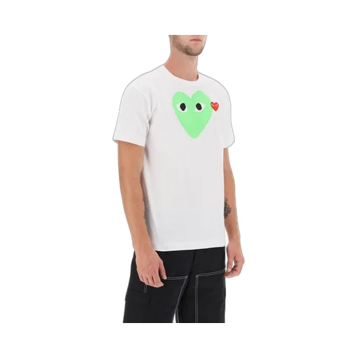 Comme Des GarÇOns Play Heart Printed Crewneck T-Shirt