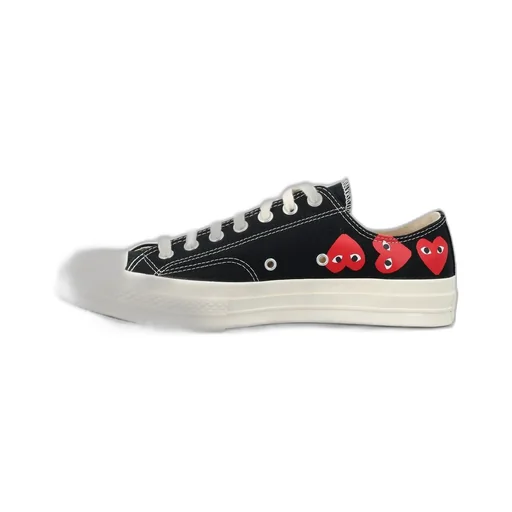 Comme Des GarÇOns Play X Converse Heart Logo Printed Low-Top Sneakers