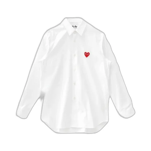 Comme Des GarÇOns Play Heart-Appliqué Long Sleeved Shirt