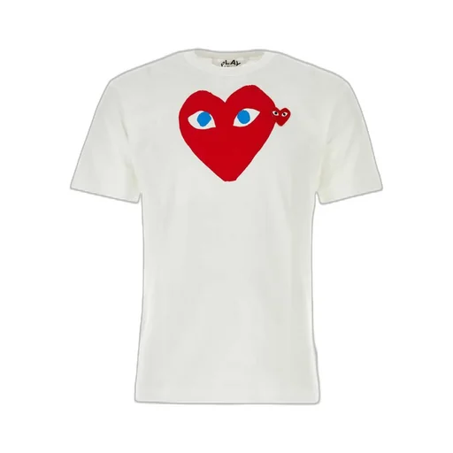 Comme Des GarÇOns Play Heart Printed Crewneck T-Shirt