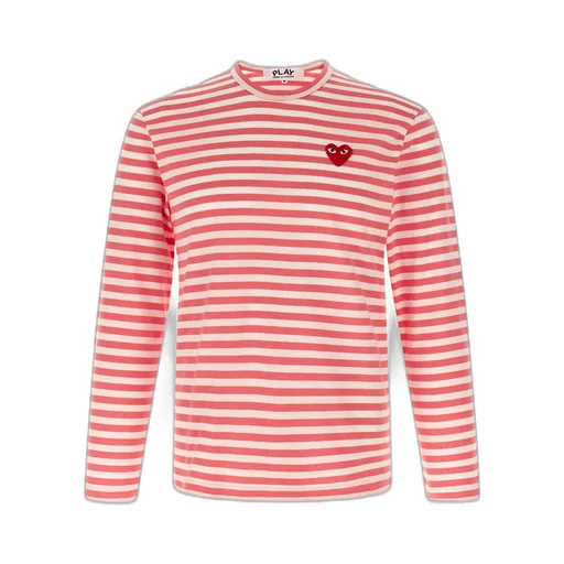Comme Des GarÇOns Play Long Sleeved Striped T-Shirt