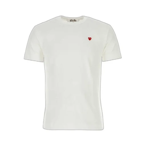 Comme Des GarÇOns Play Heart Embroidered Crewneck T-Shirt