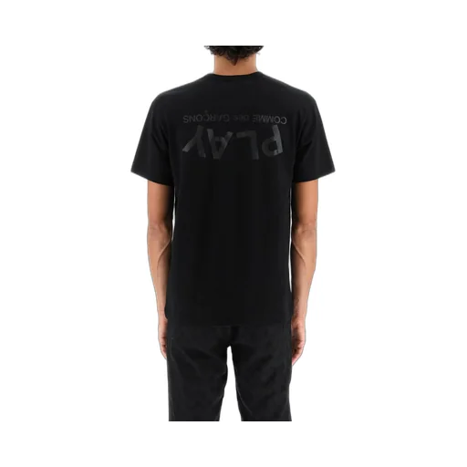 Comme Des Garcons Play Logo Printed Crewneck T-Shirt