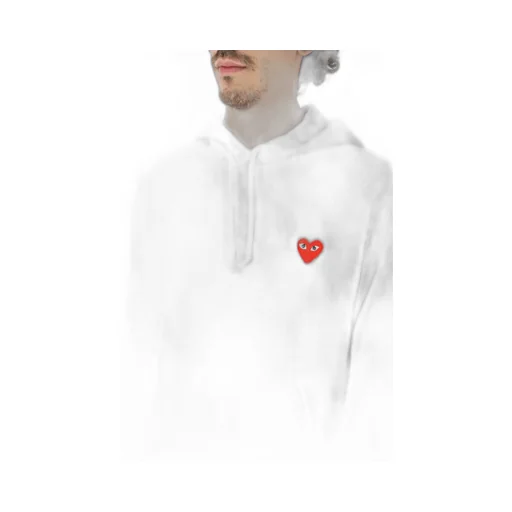 Comme Des GarÇOns Play Heart Patch Hoodie