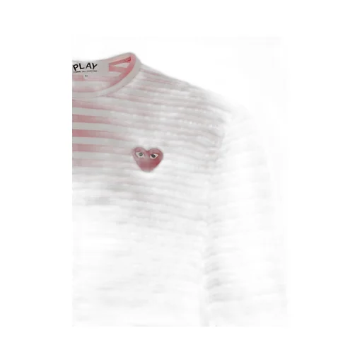 Comme Des GarÇOns Play Long Sleeved Striped T-Shirt