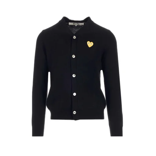 Comme Des GarÇOns Play Heart Embroidered Cardigan