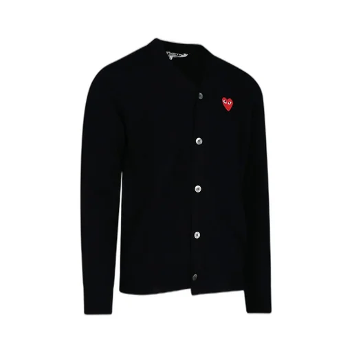 Comme Des GarÇOns Play Buttoned Long-Sleeved Cardigan
