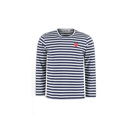 Comme Des GarÇOns Play Striped Crewneck T-Shirt