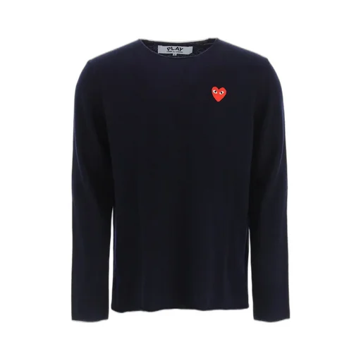 Comme Des GarÇOns Play Heart Motif Jumper