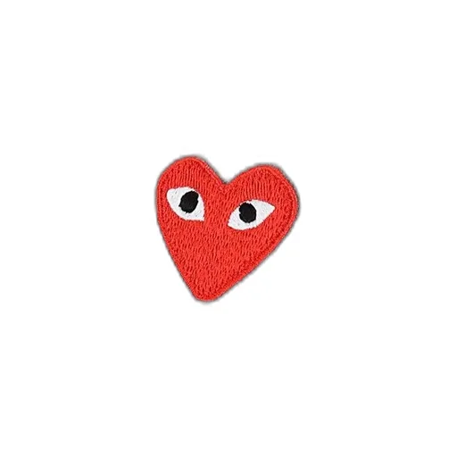 Comme Des GarÇOns Play Heart Logo Patch Zip-Up Hoodie