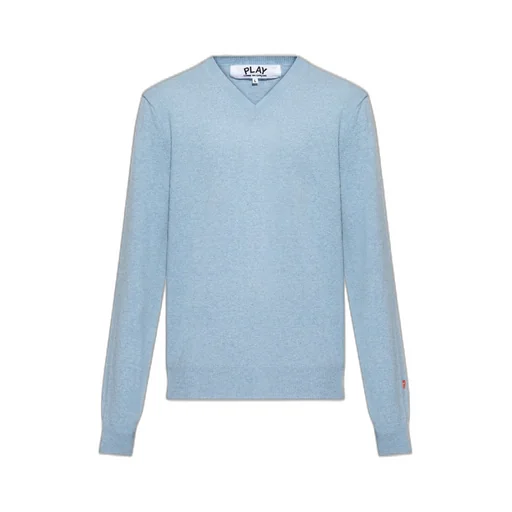 Comme Des GarÇOns Play V-Neck Knitted Jumper