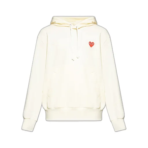 Comme Des GarÇOns Play Logo Embroidered Hoodie
