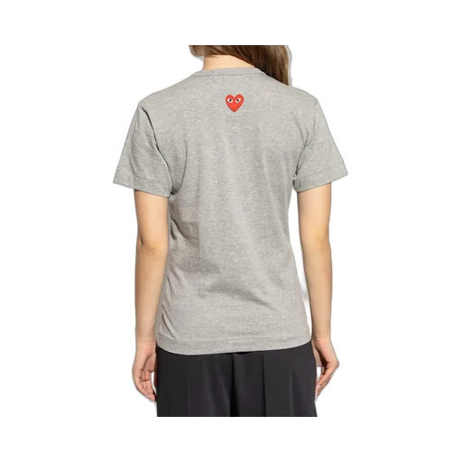 Comme Des GarÇOns Play Logo Detailed Crewneck T-Shirt