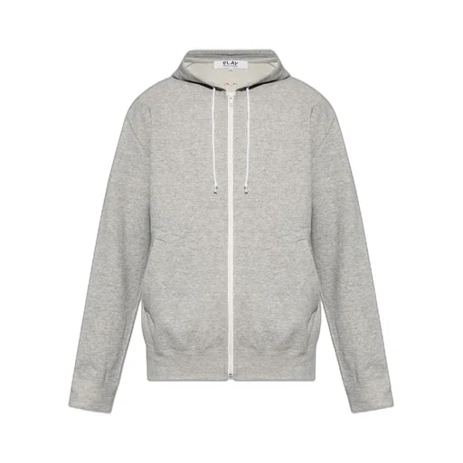 Comme Des GarÇOns Play Zip-Up Drawstring Hoodie