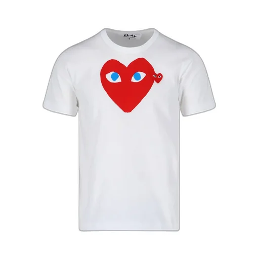 Comme Des GarÇOns Play Heart Printed Crewneck T-Shirt