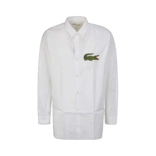 Comme Des GarÇOns Shirt X Lacoste Logo Patch Buttoned Shirt