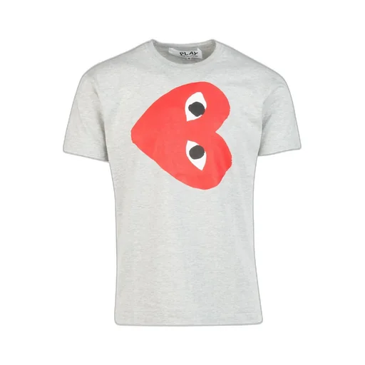 Comme Des GarÇOns Play Heart Printed Crewneck T-Shirt