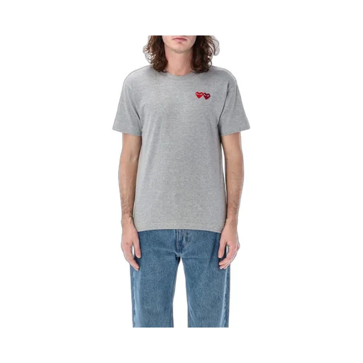Comme Des GarÇOns Play Double Patch Crewneck T-Shirt