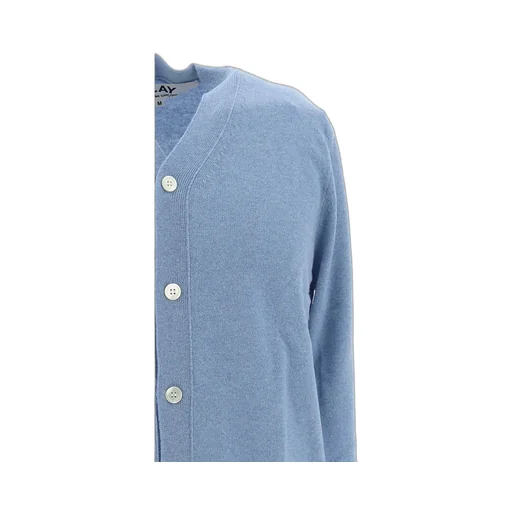 Comme Des GarÇOns Play Logo Embroidered Buttoned Cardigan