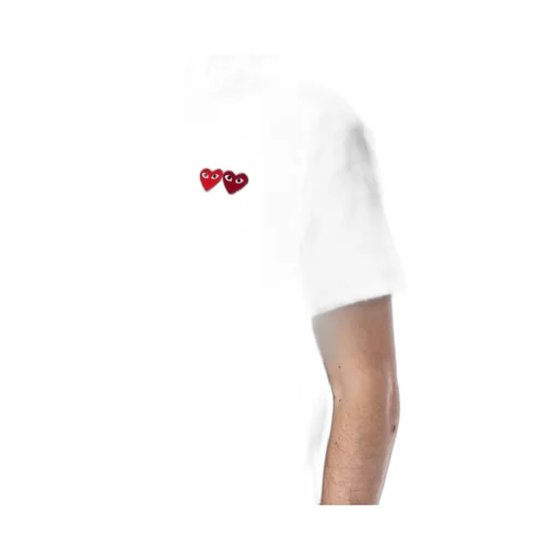 Comme Des GarÇOns Play Double Patch Crewneck T-Shirt