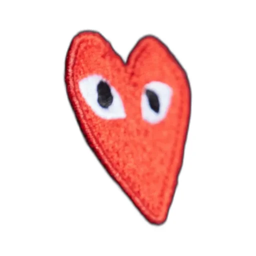 Comme Des GarÇOns Play Heart Embroidered V-Neck Jumper