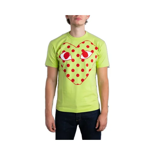 Comme Des Garcons Play Logo Print Crewneck T-Shirt