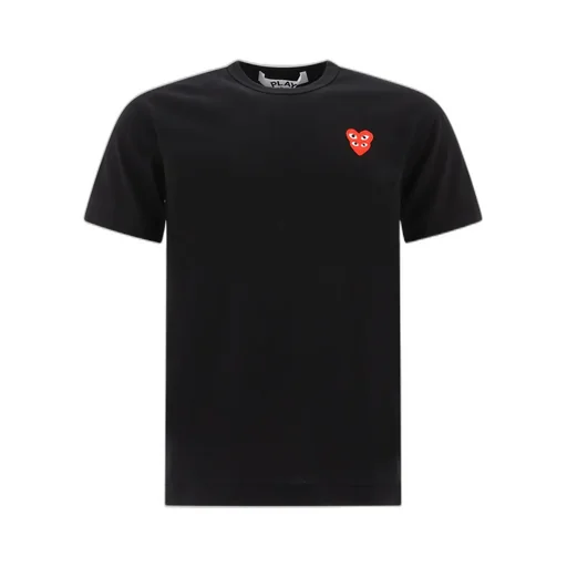 Comme Des GarÇOns Play Double Heart Crewneck T-Shirt