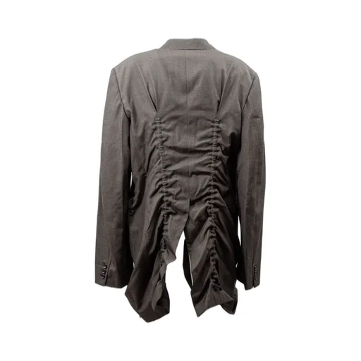 Comme Des GarÇOns Shirt Ruched Buttoned Gabardine Jacket