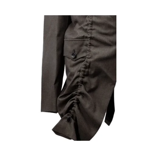 Comme Des GarÇOns Shirt Ruched Buttoned Gabardine Jacket