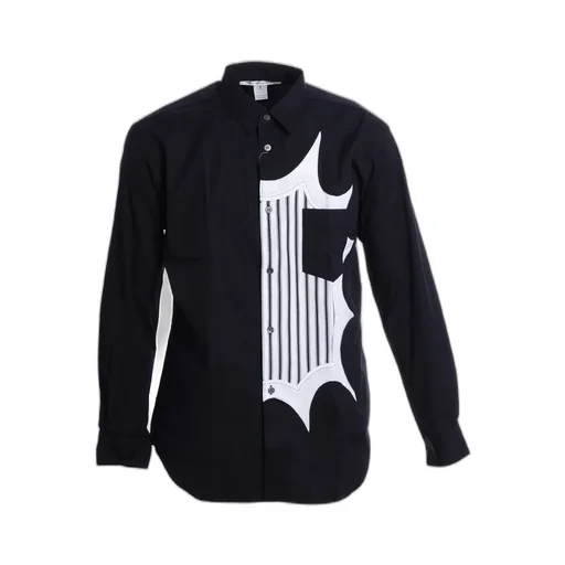 Comme Des GarÇOns Shirt Long-Sleeved Curved Hem Shirt
