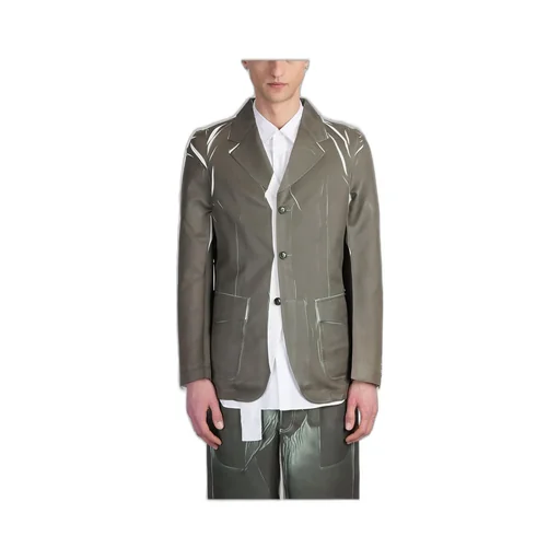 Comme Des GarÇOns Shirt Single-Breasted Contrasting-Detailed Blazer