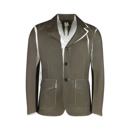 Comme Des GarÇOns Shirt Single-Breasted Contrasting-Detailed Blazer