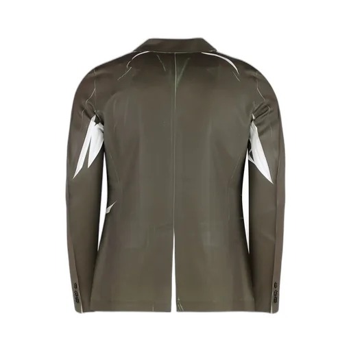 Comme Des GarÇOns Shirt Single-Breasted Contrasting-Detailed Blazer