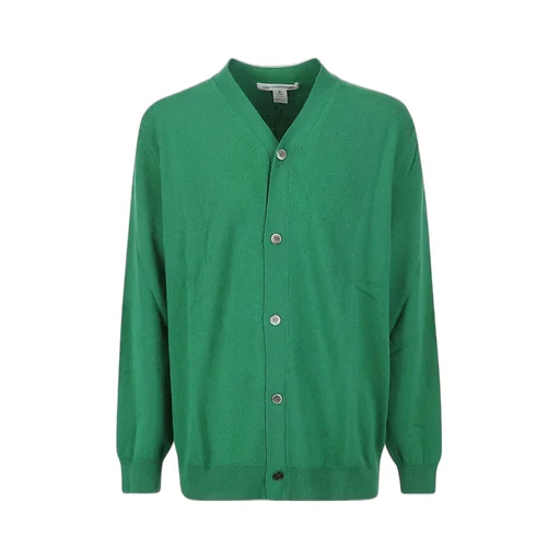Comme Des GarÇOns Shirt V-Neck Knitted Cardigan