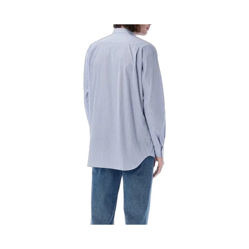 Comme Des GarÇOns Shirt Pocket Patch Striped Shirt