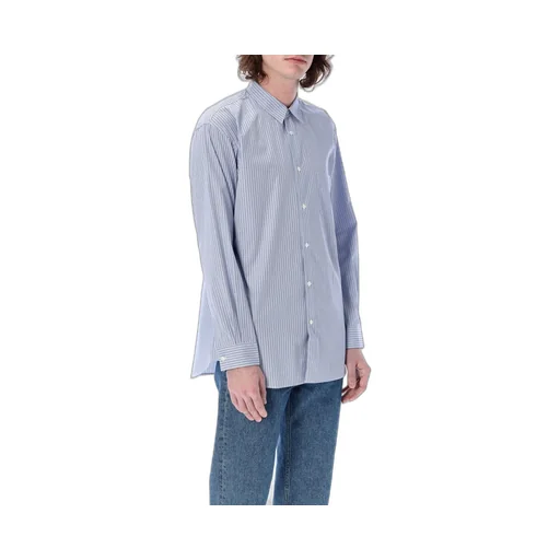Comme Des GarÇOns Shirt Pocket Patch Striped Shirt