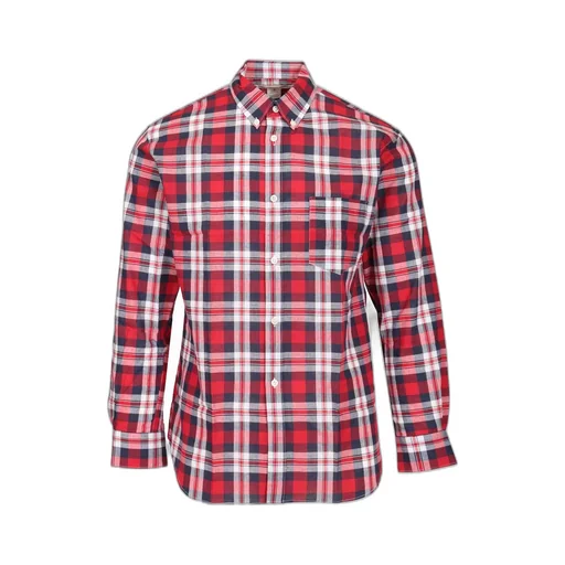 Comme Des GarÇOns Shirt Plaid Curved Hem Shirt