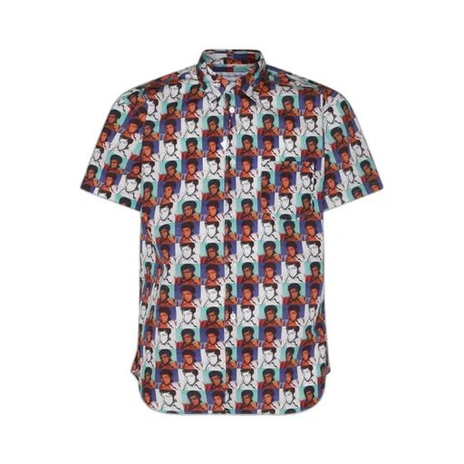 Comme Des GarÇOns Shirt Graphic Printed Buttoned Shirt