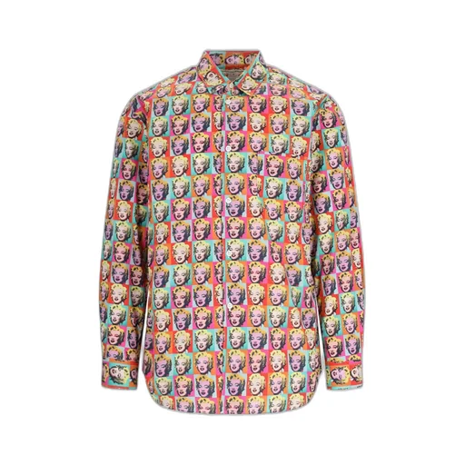 Comme Des GarÇOns Shirt Motif Printed Poplin Shirt