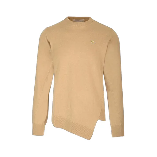Comme Des GarÇOns Shirt X Lacoste Asymmetric-Hem Crewneck Jumper