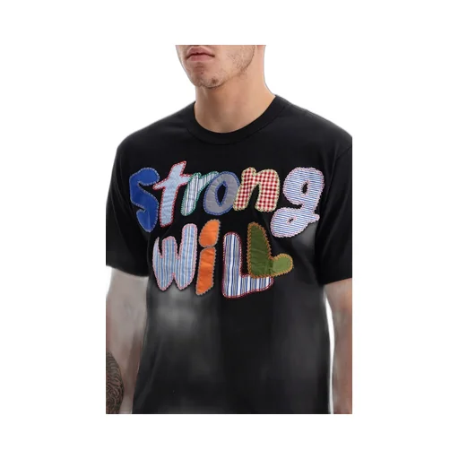 Comme Des GarÇOns Shirt Strong Will Stitched T-Shirt